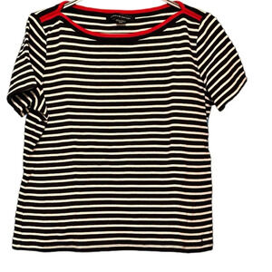Tommy Hilfigerblue, white red stripped top, size Large top